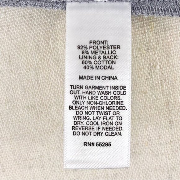 Express Silver Lace Metallic Tank Top New - Picture 3 of 3